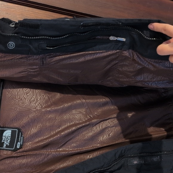 The North Face RECCO 600 Fill Down Winter Ski/Snowboard Jacket Black Fur Hood M - Picture 9 of 11